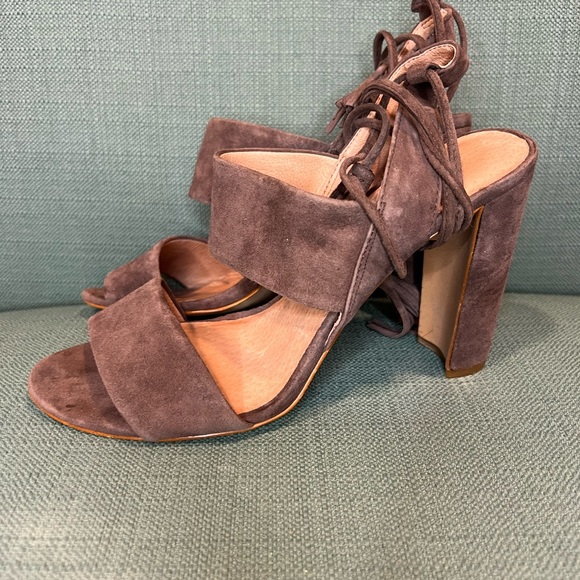 Madewell Octavia tassel sandals taupe suede women’s size 8.5 GUC - Picture 5 of 7